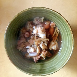 つぶ貝の生姜たっぷり麺つゆ煮。